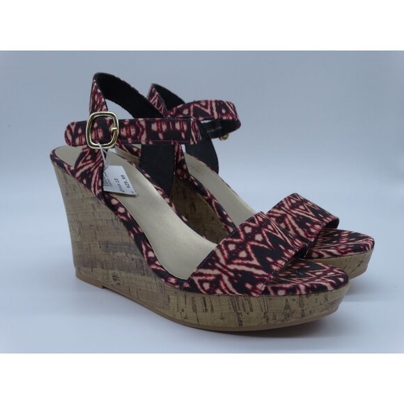 Christian Siriano for Payless Wedge Sandals Women's Size 10 Open Toe Heels - Picture 1 of 7